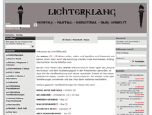 Tablet Screenshot of lichterklang.de